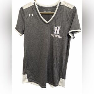 Under Armour Charcoal Softball Tee